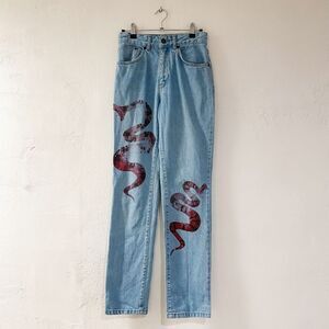The Ragged Priest Reputation Snake Mom Jeans Size 26
